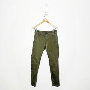 FLOG Shely Olive OG Pull on Jogger green stretch drawstring pockets women's 29